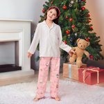 Personalizzato infantile Schiaccianoci Fata Balletto Ragazza Elastico Pigiama Pantaloni con Nome Multicolore Compleanno Regalo di Natale per bambini F