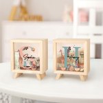 Gepersonaliseerde Leuke Giraffe Zebra Tijger Hout Heldere Spaarpot Spaarvarken met Naam en Voorletter Kinderdag Verjaardagscadeau voor Kinderen