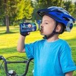 Gepersonaliseerde Schattige Cartoon Karakter 16 oz Kid Waterfles met Geboortebloem en Naam Kerstmis Verjaardagscadeau voor kinderen