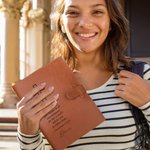 Personalised Cross Rejoice Always Name Leather A5 Sketchbook Notebook Cover with Storage Pocket Christmas Gift for Christian