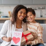 Collana personalizzata cuore rosa bicolore madre-figlio con pietre di nascita Regalo di compleanno per la festa della mamma per le donne