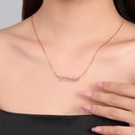 Personalized Minimalist Trending Wavy Name Necklace Birthday Anniversary Gift for Women