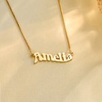 Personalized Minimalist Trending Wavy Name Necklace Birthday Anniversary Gift for Women