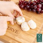 Personalised Wreath Our First Home Charcuterie Chopping Board with Juice Groove Housewarming Birthday Gift for Family Friends