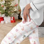 Personalizzato infantile Schiaccianoci Fata Balletto Ragazza Elastico Pigiama Pantaloni con Nome Multicolore Compleanno Regalo di Natale per bambini F