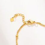 Personalised Charm Dainty Evil Eye Bracelet Set of 3 with Letter Lucky Jewellery Birthday Gift for Women