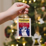 Personalised Musical Theater-Themed Poster Wood Ornament Double-sided Printing Christmas Tree Decor Christmas Gift for Movie Lover