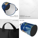 Panier de Rangement Imperméable Personnalisé avec Initiale et Nom à Design Dinosaure Panier avec Anses Cadeau Anniveraire pour Garçon Fille