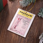 Personalised Musical Theater-Themed Poster Wood Ornament Double-sided Printing Christmas Tree Decor Christmas Gift for Movie Lover