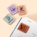 Personlig bok Dragon Floral Moon Castle Magnetisk läderbokmärke Clip med namn Läsning Pappersvaror Födelsedagspresent för bokälskare