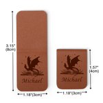 Personlig bok Dragon Floral Moon Castle Magnetisk läderbokmärke Clip med namn Läsning Pappersvaror Födelsedagspresent för bokälskare