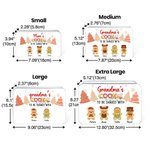 Personalised Gingerbread Man Food-grade Sweets Biscuit Biscuit Storage Tin with Lid and 1-12 Names Christmas Festival Party Favors Gift for Kids Family