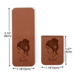 Personalised Bookshelf Girl Character Design Magnetic Bookmark Clip with Name Birthday Gift for Book Lover Bookworm