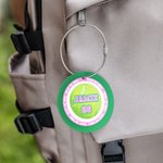 Etiqueta personalizada de aluminio para bolsa con monograma, nombre y número, con diseño de pelota de béisbol, para los amantes del deporte.