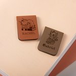 Personlig bok Dragon Floral Moon Castle Magnetisk läderbokmärke Clip med namn Läsning Pappersvaror Födelsedagspresent för bokälskare