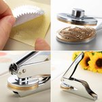 Cadeau d'anniversaire personnalisé pour les amoureux des livres de fantaisie Dragon Velaris Sword Embosser Design Stamp Hand Held Embosser Set with Text and Name