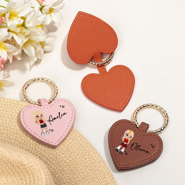 Personalized Cartoon Retro Y2K Girl Portable Strong Magnetic Leather Hat Clip with Name Vacation Travel Accessories Birthday Gift for Women