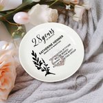 Personalized Retirement Ceramic Trinket Jewelry Dish with Name Retirement Farewell Gift for Coworker Women