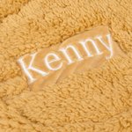 Personalised Bunny Baby Swaddle Infant Sleeping Bag Blanket with Embroidery Name Holiday Costume Baby Shower Gift for Newborn