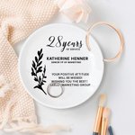 Personalized Retirement Ceramic Trinket Jewelry Dish with Name Retirement Farewell Gift for Coworker Women