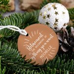 Personalized My First Retired Christmas Ceramic Ornament with Name Retirement Party Decor Christmas Farewell Gift for Family Friend Colleague