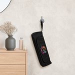 Personalized Scissor Leopard Print Portable Hair Tool Storage Bag with Heat Resistant Mat and Name Birthday Travel Accessories Gift for Women