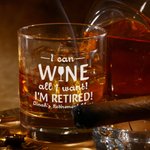 Verre à Whisky Personnalisé avec Nom 3 Styles à Choix Thème 