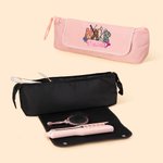 Personalized Scissor Leopard Print Portable Hair Tool Storage Bag with Heat Resistant Mat and Name Birthday Travel Accessories Gift for Women