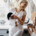 Henkilökohtainen Floral Santa Hat Highland Cow Super imukykyinen mikrokuituvahvisteinen vohveliteepyyhe nimellä Kitchen Decor joululahja perheelle yst