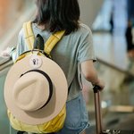 Personalized Birth Flower Bouquet Cartoon Portable Strong Magnetic Leather Hat Clip with Name Travel Accessories Birthday Gift for Women Girls