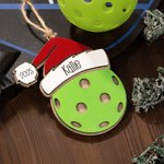 Personalisierte Baseball Volleyball Sport mit Weihnachtsmütze Weihnachtsschmuck mit Namen und Jahr Baumschmuck Urlaub Party Favors Geschenk für Traine