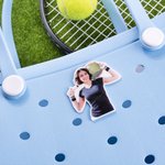 Personalized Acrylic Photo Bag Button Charms Accessory for Bogg Game Day Birthday Gift for Sport Mom Sport Lovers