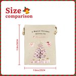 Gepersonaliseerde A Magical Christmas Delivery Pink Fairy Drawstring Bag met naam Kerstcadeau voor meisjes