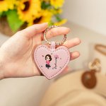 Personalized Birth Flower Bouquet Cartoon Portable Strong Magnetic Leather Hat Clip with Name Travel Accessories Birthday Gift for Women Girls