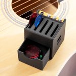 Personalized 3D Printing Retro Guitar Amp Shape Guitar Picks Holder Plectrum Storage Box with Name Birthday Gift for Musician Guitar Player
