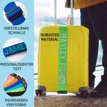 Personalisierter Verstellbarer Koffergurt mit Stickerei-Namen für 20