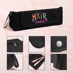 Personalized Scissor Leopard Print Portable Hair Tool Storage Bag with Heat Resistant Mat and Name Birthday Travel Accessories Gift for Women