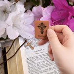 Marque-page magnétique en cuir avec nom Cadeau d'anniversaire pour bibliothécaire Amoureux des livres chrétiens