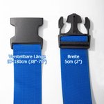 Personalisierter Verstellbarer Koffergurt mit Stickerei-Namen für 20