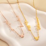 Personalized Dainty Four-Leaf Clover 1-6 Names Necklace Birthday Mother's Gift for Women