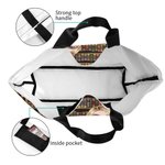 Sac fourre-tout personnalisé avec nom et poignée pour bibliothèque, lecture, dessin animé, chat, anniversaire, diplôme Cadeau pour les rats de bibliot