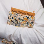 Personalized Pastoral Wildflowers Book Sleeve Protector with Name and Front Pocket Birthday Gift for Book Lovers