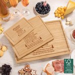 Personalised Engraved Christmas Recipe Bamboo Chopping Board with Juice Groove Housewarming Wedding Gift for Family Friend