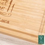 Personalised Sweet Home Engraved Name Date FSC Bamboo Charcuterie Chopping Board with Juice Groove Housewarming Wedding Gift for Family Friend
