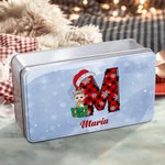 Boîte à biscuits en métal avec nom Cadeau d'anniversaire pour enfants