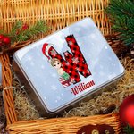 Boîte à biscuits en métal avec nom Cadeau d'anniversaire pour enfants