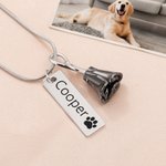 Personalizada Rose Flower Urna Collar con nombre grabado Cremación Joyería Simpatía Memorial Regalo para las mujeres