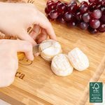 Personalised Sweet Home Engraved Name Date FSC Bamboo Charcuterie Chopping Board with Juice Groove Housewarming Wedding Gift for Family Friend