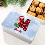 Boîte à biscuits en métal avec nom Cadeau d'anniversaire pour enfants