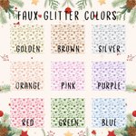 Henkilökohtainen Coquette Bow Faux Glitter joulukuusi kaksipuolinen painettu kiristysnauha lahjapussi Initial ja nimi joululahja perheelle